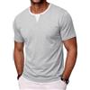 Wayleb Tshirt Uomo Cotone Girocollo Manica Corta Maglietta Casual Estiva, Grigio Chiaro-B, 3XL