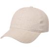 LIPODO Cappellino Baseball Sei Spicchi 100% Lino unicolore Chiusura a Strappo Unisex Estate Primavera Beige Taglia Unica