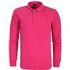 Generic Polo per gli uomini Adulto Manica Lunga T Shirt Moda Primavera Estate Vestiti Stand Collar T-shirt da uomo T-shirt tinta unita Tee Business Golf Top Atletico T-shirt Classiche, Rosa acceso, M