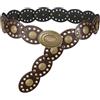 WERFORU Concho - Cintura da donna larga, stile boho, stile western, per abiti, gonne e jeans