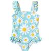 JiAmy Costumi Interi per Ragazze con Fiore e Volant, Costumi da Bagno per Bambine con Bretelle, Adorabili Costumi da Bagno Estivi per Bambini, per 2-7 Anni