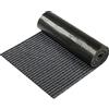 Nuanchu Zerbino Nero a Righe Semilavorato da 16 x 79 Pollici Grande Rotolo Tappetino d'Ingresso Impermeabile con Rivestimento in Gomma Tappeto per Interni ed Esterni per Tempo Umido
