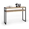 Mobili Fiver, Tavolino ingresso - Consolle Luxury, Rovere Rustico, NF, Consolle moderna corridoio, Made in Italy