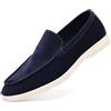 Asifn Mocassini Slip-On Formali da Uomo in Pelle Scamosciata Sneakers Casual da Lavoro con Supporto Plantare Mocassini