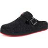 Sisttke Pantofole Donna Uomo Ciabatte Feltro Slippers,Nero,46 EU