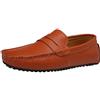 Jamron Uomo Ecopelle Elegante Fibbia Mocassino Pantofole Penny Loafers