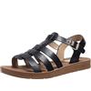 Generico Sandali Bassi Donna Estivi Comodi Sandali Comodi Women'S Sandals Summer Europe And The States And Southeast Flat Bottom Large Size Women'S Thick Bottom Sandals Bassi Donna (Black,36)