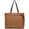 Liu Jo Milano - Borsa tote in pelle, marrone chiaro, con tracolla decorativa con borchie, doppi manici, stile elegante