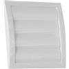 Steinberg14 Griglia di Ventilazione Ø 150mm con Lamelle Mobili, Valvola Antiritorno con Protezione dagli Insetti, Bianco