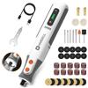 HARDELL Mini Trapano Elettrico 8V, 5 Velocità 28000 RPM Mini Trapano a Batteria, Ricarica USB-C, Utensile Rotante Multifunzione con 42 Accessori per Intaglio,Taglio, Forare, Smerigliare