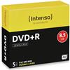 Intenso 4311245 DVD+R DL vergine, 8,5 GB, 5 pezzi