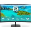 PHILIPS MONITOR PHILIPS LED 27" Wide CURVED 271E1SCA/00 VA 1920x1080 4ms 250cd/mq 3000:1(Mega Infinity DCR)2x3W MM VGA HDMI GAMING 75 Hz - 271E1SCA/00