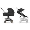 Cybex Duo Coya con Navicella Sepia Black Telaio Rosegold di Cybex