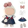 DLAYLQZG Vestiti per Bambola For Labubu 17cm - Set Regalo con Costume in Uncinetto Peluche + Accessori, Abbigliamento Carino per Bambole, Ideale Regalo per Bambini (Stile 3)