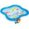 Intex 57126 - Piscina Baby Quadrata con Spruzzo, 140 x 140 x 11 cm, 115 Litri