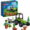 LEGO 60390 City Trattore del Parco con Rimorchio Giocattolo, Giochi per Bambini dai 5 Anni in su con Minifigure, Animali e Veicolo Agricolo, Idea Regalo