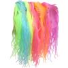 Suxdlan 6 pezzi colorati che illuminano al buio, giocattoli elastici, spaghetti sensoriali, spaghetti elastici, giocattoli antistress per alleviare lo stress, regali per feste, educazione precoce