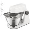 Kenwood Multi Tasker - Impastatrice Planetaria con Testa Sollevabile, Ciotola 4,3L, Capacità 1,7 kg Impasto, con accessorio Frullatore, Attacco Accessori e Paraschizzi, Bianca (KHC30.000WH)