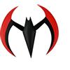 NECA Batman of the Future Prop Replica 1/1 Batarang (rosso) 20 cm