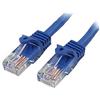 StarTech Cavo Ethernet Cat5e Antigroviglio 2m, PoE, Blu (45PAT2MBL)