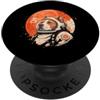 Vintage Pitbull Aesthetic Japanese Graph Arte minimalista giapponese anni '70 retrò spazio pitbull cane mamma papà PopSockets PopGrip Adesivo