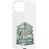 Christianity Faith Prayer Motivational Q Custodia per iPhone 15 Plus Divertente Cristiano Gesù Operaio edile