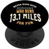 Whyitsme Design Divertente mezza maratona corridore umorismo, esecuzione Detto PopSockets PopGrip Adesivo