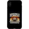 Funny Yoga Pug Owner Custodia per iPhone XS Max Savasana è la mia pratica Pug Non faccio le altre pose