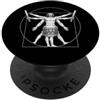 Retro Band Player Snare Drum Tees Rullante Banda Marching Band Da Vinci Batterista Vintage PopSockets PopGrip Adesivo