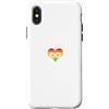 fr-creations.com Custodia per iPhone X/XS Cuore/amore e orgoglio per autisti bandiera legamento