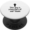 SarcasticGoods Regali per i dipendenti Apprezzamento Personale d'ufficio Collaboratore Capo PopSockets PopGrip Adesivo