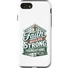 Christianity Faith Prayer Motivational Q Custodia per iPhone SE (2020) / 7/8 Divertente Cristiano Gesù Operaio edile