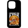 Dog Lover Owner Gifts Custodia per iPhone 15 Pro Ti ho portato un calzino, era il migliore che avevo, cane
