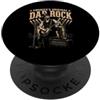 Metal Rock Music Lover US 4th of July Pu Abraham Lincoln, bandiera degli Stati Uniti, divertente chitarrista del presidente degli Stati Uniti PopSockets PopGrip Adesivo