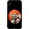 Vintage Sloth Aesthetic Japanese Graphic Custodia per iPhone XS Max Arte minimalista giapponese anni '70 Retro Space Sloth