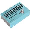 MoSundi Pedale EQ a 10 bande per chitarra e basso con struttura interamente in metallo, circuiti True Bypass e ampia compatibilità con gli strumenti