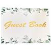 YIPUETERNITY Libro degli Ospiti Matrimonio, 48 Pagine / 96 Sided Guest Book Matrimonio, Floral Eucalyptus Libro Degli Ospiti Compleanni Per Matrimoni, Anniversari, Baby Shower (20 x 20cm)