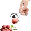 HERCHR Pinza per Polpette, Pala a Sfera Antiaderente Formina Per Polpette, Pinze Per Ballerine in Acciaio Inossidabile Per Le Frutte Polpetta Torta Gelato, Pinze Polpette Pala a Sfera con manico antiscivolo