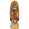 Tyenaza Statuetta di Christian Guadalupe, 6,5 X 5,5 X 20 Cm Statue della Vergine Maria della Buona Fortuna Dipinte a Mano Statuetta della Madonna di Guadalupe per La Decorazione da Tavolo