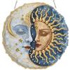 MEIYUDA DIY Diamond Painting Pendente Kit Yin Yang Sun and Moon, 5D Pittura Diamante Kit Acchiappaluce, Diamond Painting Ricamo a Punto Croce Artigianale Per La Decorazione Della Parete Di Casa