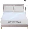 WingFly Lenzuolo di messa a terra conduttivo, Grounding Bed Sheet, Tappetino da terra secondo la norma UE, con 5% fibra d'argento e 95% cotone biologico, per Sonno Migliore Recupero Energetico (180x200cm)