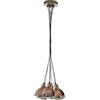 Eglo lampada a sospensione Priddy 1, lampada vintage a 7 fiamme in stile