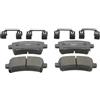 FERODO Kit pastiglie freni Posteriore con segnalatore acustico usura con accessori FDB4209 Compatibilità con OPEL INSIGNIA INSIGNIA Station wagon INSIGNIA Tre volumi, CHEVROLET MALIBU V300, SAAB
