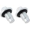 LT Easiyl 2 viti per tappo di scarico dell'olio motore automobilistico AJ813202 LR073675 compatibili con Jaguar compatibile con Land Rover