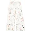 Champion Legacy Emotional Dance G (405017) - Ultra-Light Soft Compact Fleece (240gr) Floral Wide Leg Pantaloni da Tuta, Bianco Sporco, 3-4 Anni (XXS) Bambina FW24