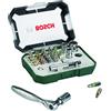 Bosch 26 pz. Set di Bit di Avvitamento con Cricchetti, bit PH, PZ, esagonali, T, S, Accessori Trapano e Cacciavite