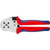 KNIPEX Pinza a quattro punzoni per contatti torniti cromata, 97 52 65 | con impugnature multicomponente 230 mm