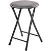 5 five simply smart Sgabello Atmosphera pieghevole, 30 x 30 x 45 cm, colore: Nero