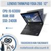 Lenovo Notebook Lenovo ThinkPad YOGA 260 Cpu i5-6300u Ram 8GB SSD 240Gb W11 12 "