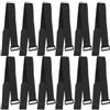 HOMOCONO Fascetta per Tappetino Yoga in Nylon Chiusura a Strappo, 12 Pezzi | Nero, Leggero e Portatile, per Esercizi e Allenamento, Chiusura Hook-loop per Fissaggio Rapido